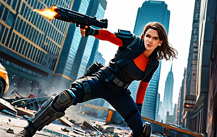 **

"A fully clothed NIKKE character in a dynamic action pose, wielding a futuristic original weapon in a war-torn cityscape, appropriate attire, safe for work, perfect anatomy, correct proportions, professional digital art, vibrant colors, detailed background, family-friendly."

**