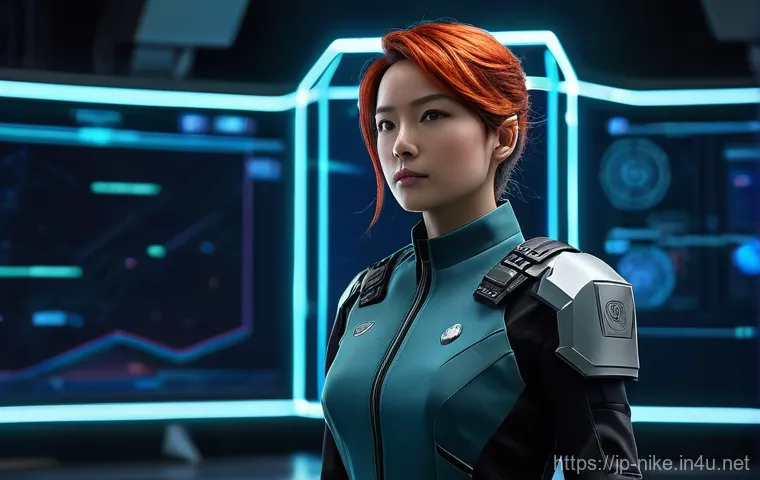 승리의여신 니케 메타 변화 예측 - **Prompt:** A futuristic, dimly lit command center. A confident, androgynous commander (or a female ...